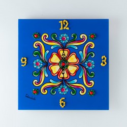 Orologio da parete Maiolica BLU