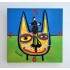 Orologio da parete gatto con topo